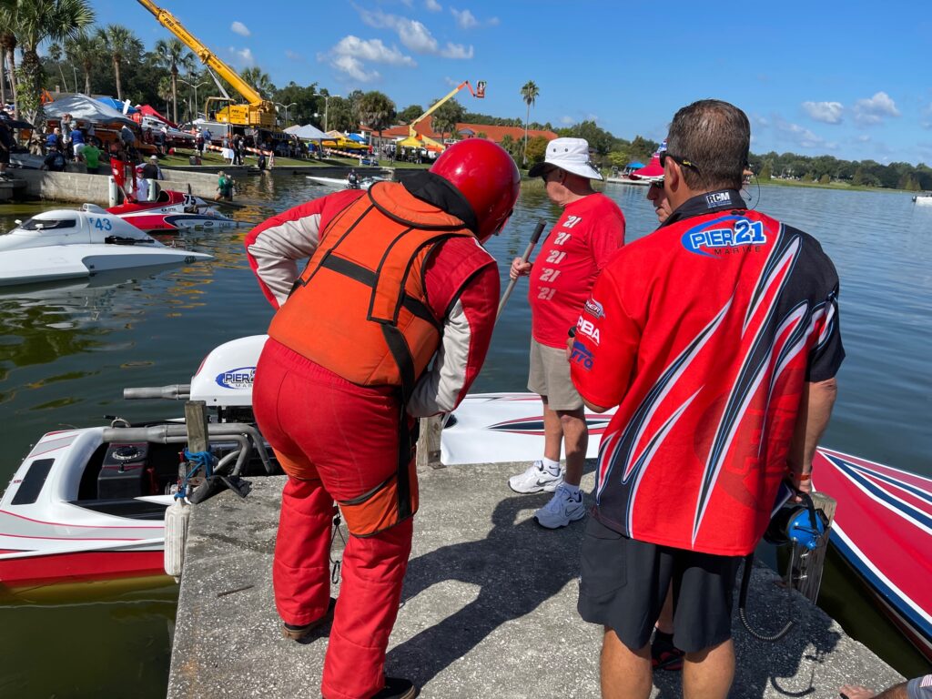 Pier 21 Marine crew waiting for the race at Lakeland Florida. #10