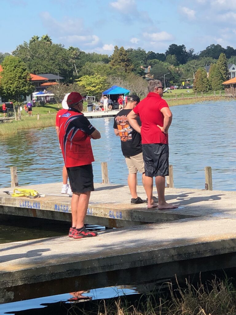 Pier 21 Marine crew members waiting for the race in Lakeland Florida.